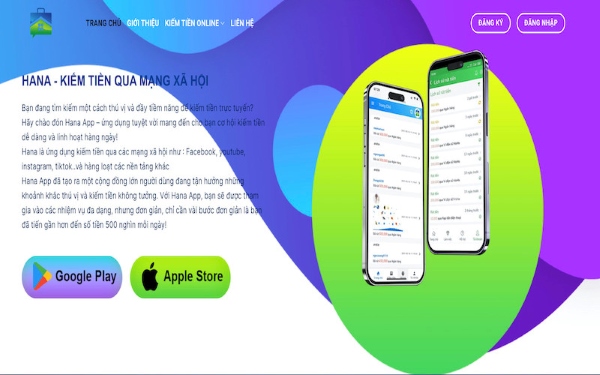 Viết đánh giá kiếm tiền online cho học sinh trên app Hana