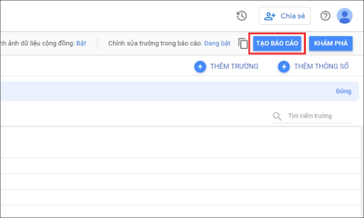 Tạo báo cáo trên Google Data Studio