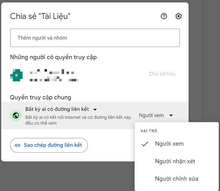 Link rút gọn Google Docs