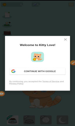 Đăng nhập vào game Kitty love