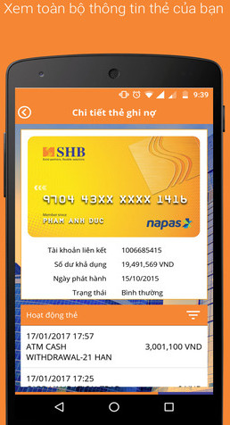 Giới thiệu về ứng dụng SHB mobile banking