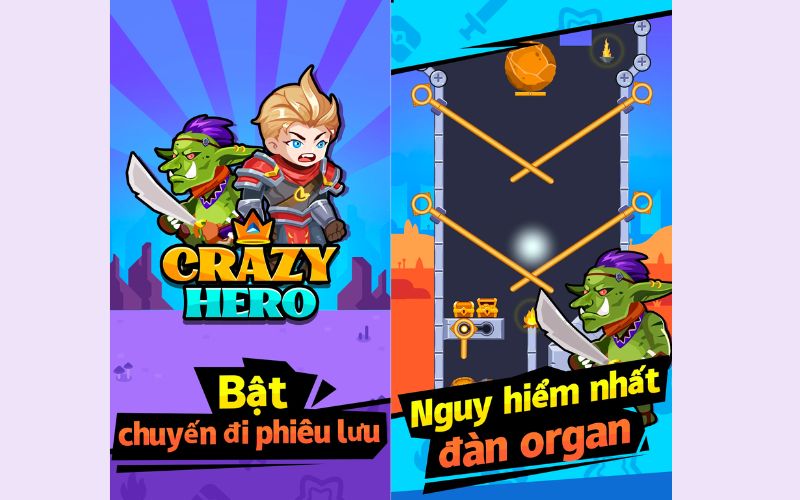 Ưu điểm của trò chơi Crazy Hero