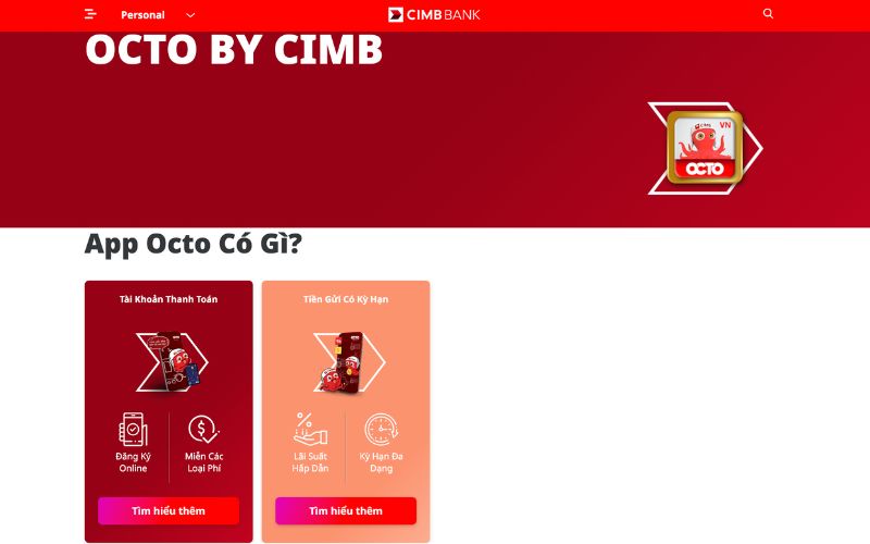 Giới thiệu về ứng dụng Octo by Cimb